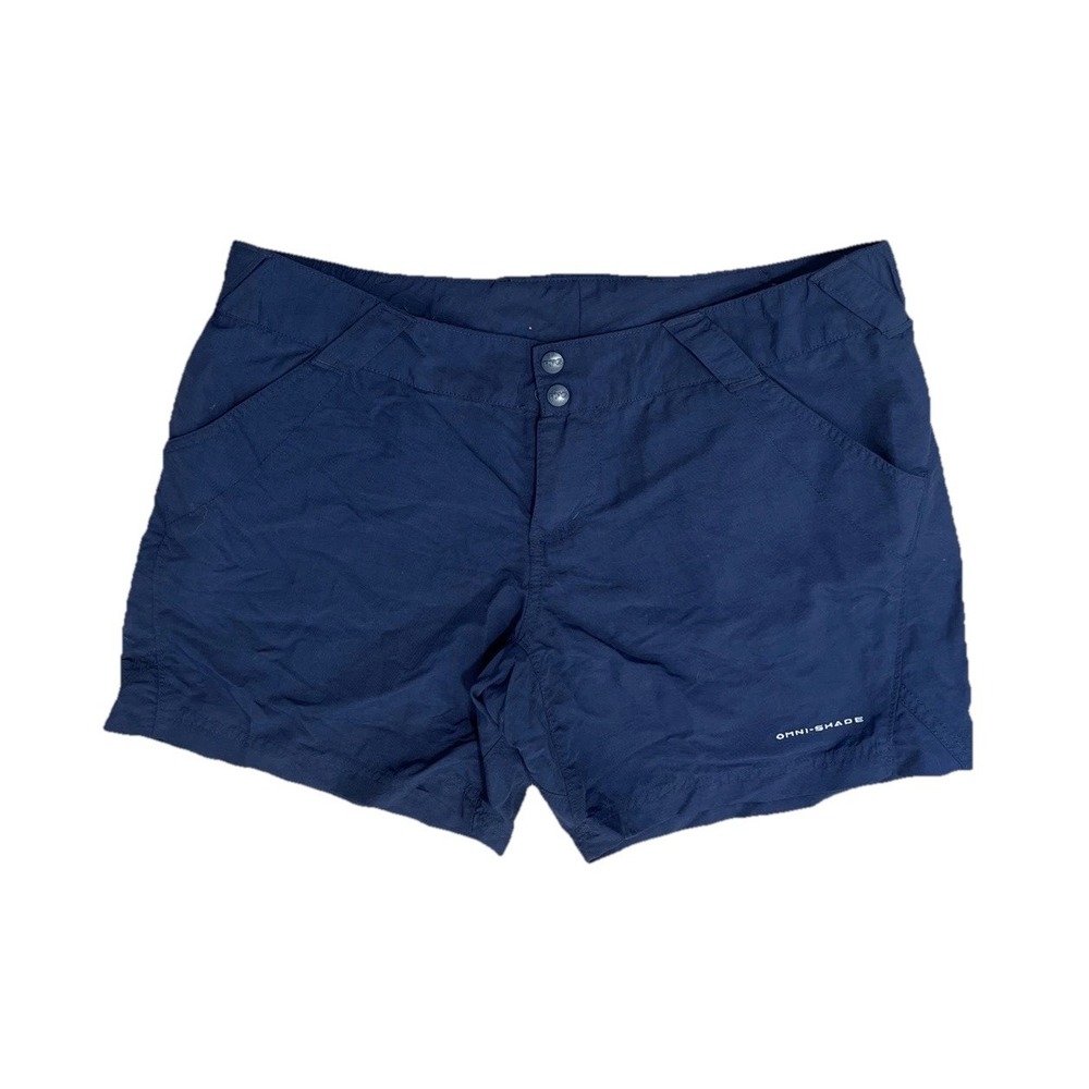 Columbia PFG Coral Point II Shorts Womens Large Blue Fishing UPF
